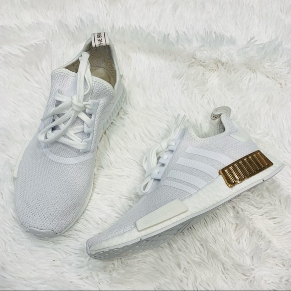 Adidas NMD R1 White Copper Metallic Gold - Picture 3 of 6